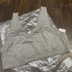 Motherhood maternity wrap bra size large in grey